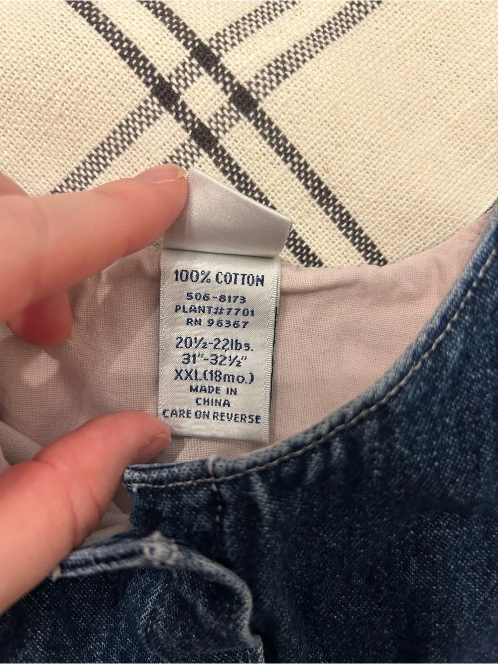 Vintage OshKosh B’gosh Denim Dress Girls 18 Months